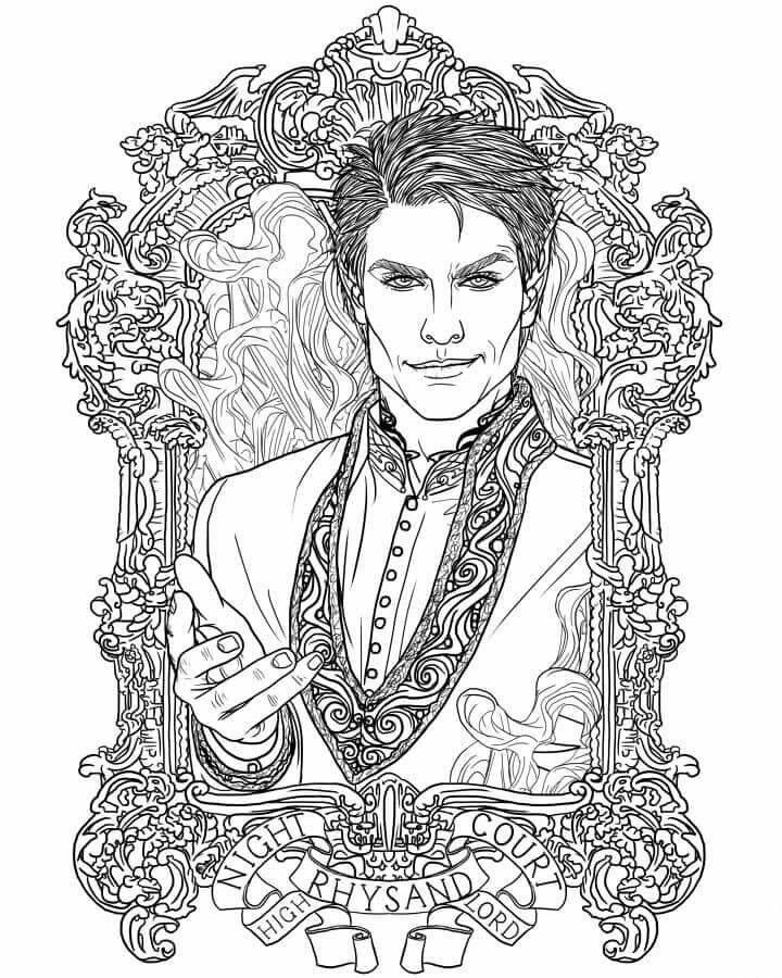 Kolorowanka portret Damona Salvatore